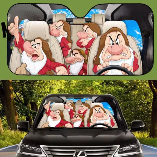 We Are Never Too Old For Grumpy Dwarf Car Sun Shade