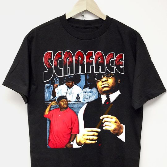 SCARFACE T-SHIRT | vintage rap tee Travis tupac asap rocky playboi carti concert tour merch y2k hip hop dj screw 90s