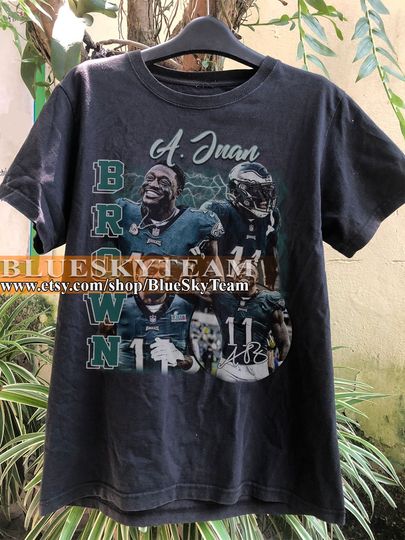 Vintage 90s Graphic Style A.J. Brown T-Shirt, A.J. Brown shirt, Retro American Football Bootleg Gift, Best Gift