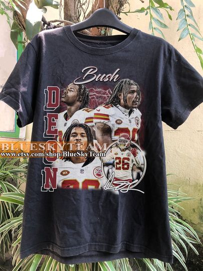 Vintage 90s Graphic Style Deon Bush T-Shirt, Deon Bush shirt, Retro American Football Bootleg Gift
