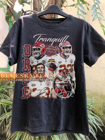Drue Tranquill 90s Vintage Bootleg T-Shirt, Drue Tranquill shirt, Retro American Football Bootleg Gift