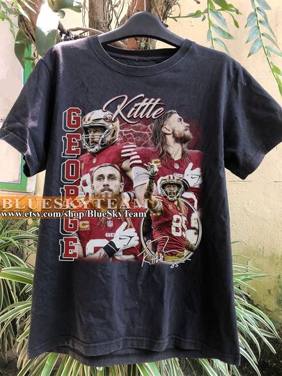 George Kittle 90s Vintage Bootleg T-Shirt, George Kittle shirt, Retro American Football Bootleg Gift
