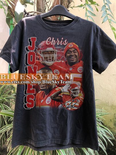 Vintage Chris Jones Shirt, Football Shirt, Chris Jones Tshirt
