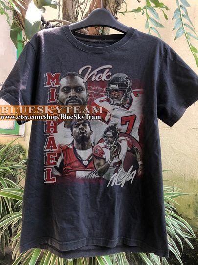 Vintage 90s Graphic Style Michael Vick T-Shirt, American Football Gift For Women and Man, Best Gift Ever