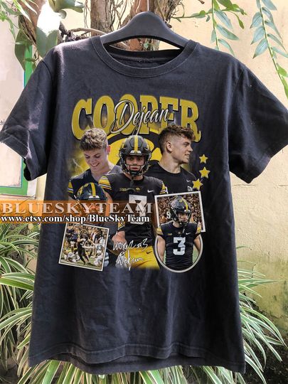 Vintage 90s Graphic Style Cooper Dejean T-Shirt, Cooper Dejean shirt, Retro American Football Bootleg