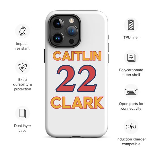 Caitlin Clark iPhone Case, WNBA, Indiana Fever, Women's Basketball, Iowa Basketball