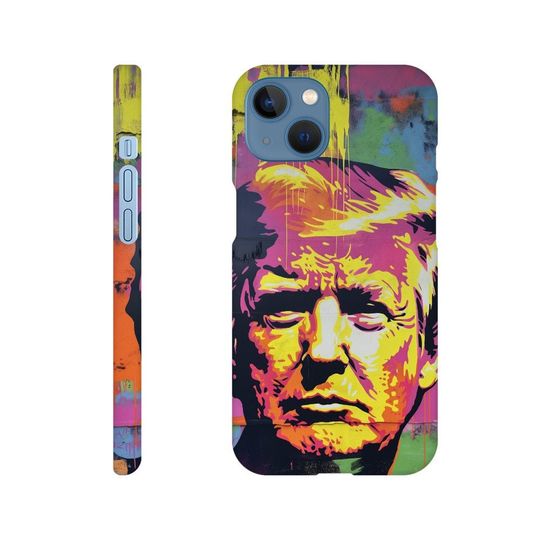 Donald Trump Graffiti Face sleek phone case