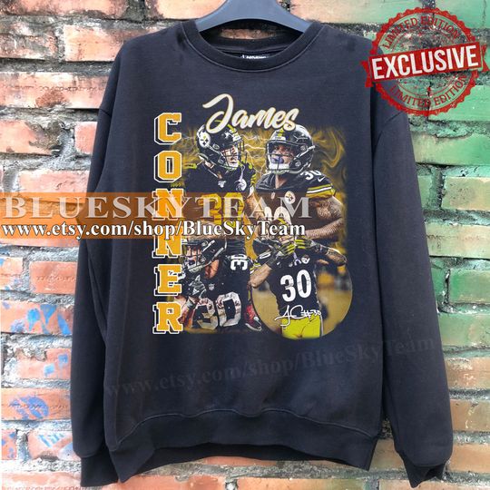 Vintage 90s Graphic Style James Conner Sweatshirt, James Conner shirt, Retro American Football Bootleg Gift
