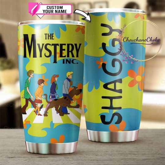 Scooby Doo Tumbler, The Mystery Tumbler, Scooby Doo Stainless Tumbler, Customized Tumbler