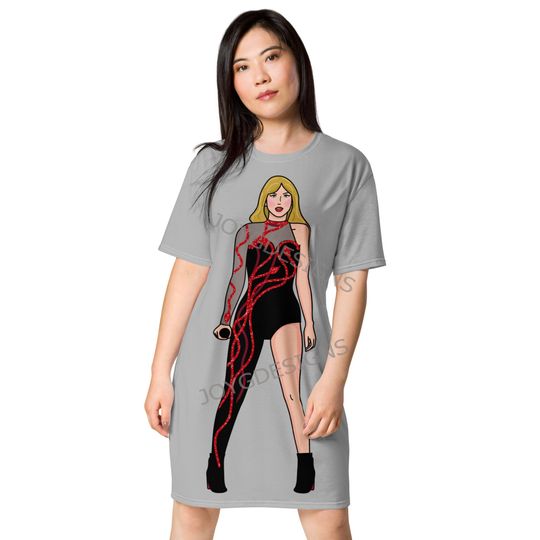 Taylor inspired reputation fan art, T-shirt dress