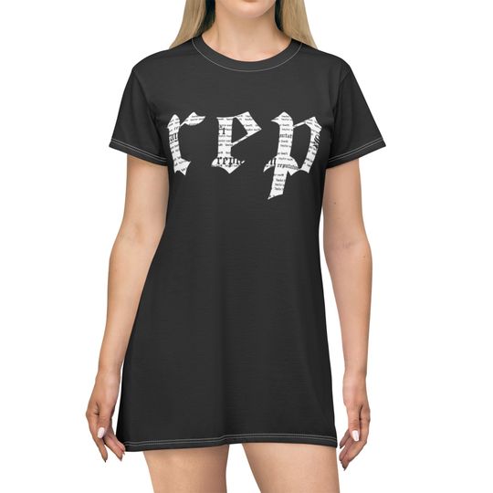 Taylor Rep Newspsper T-Shirt Dress, Reputation TV Eras Tour Concert Dress, Taylor Reputation Merchandise