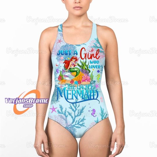 The Little Mermaid Swimwear, Little Mermaid Swimsuit, Disney Ariel Swimwear