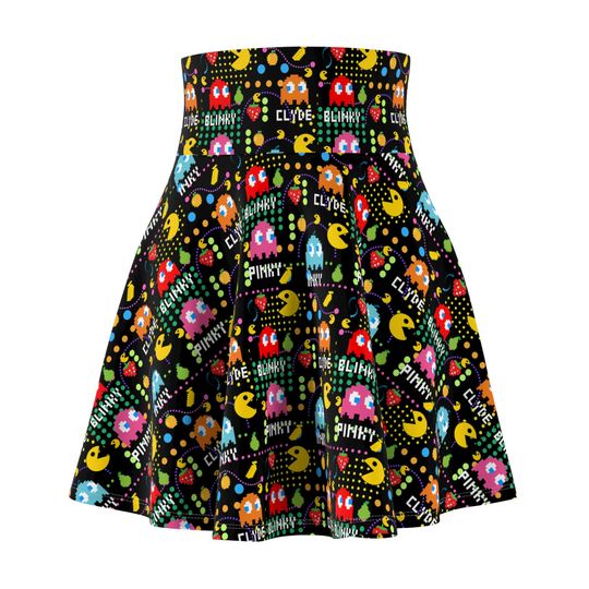 Pac Man Women's Skater Skirt