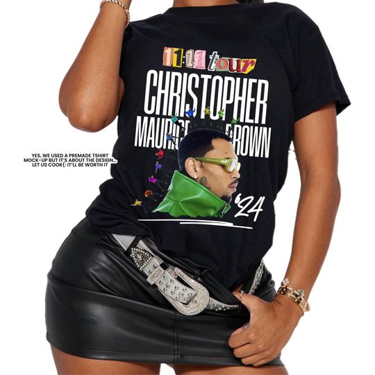 Chris Brown, Chris Brown Shirt, Vintage Brown T-Shirt, 11:11 Tour T-Shirt