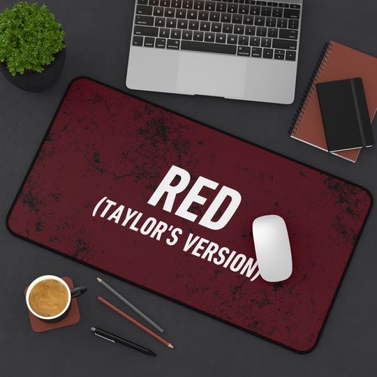 Red Desk Mat, TSwift Gift, Fan Gift