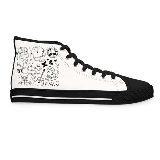 Taylor High Top Sneakers, Gift for taylor version, Taylor merch
