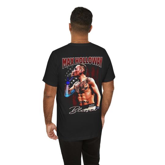 Max Holloway T Shirt Merch Blessed Graphic Shirt
