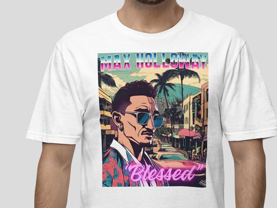 Max "Blessed" Holloway Vintage Style Rap T-shirt
