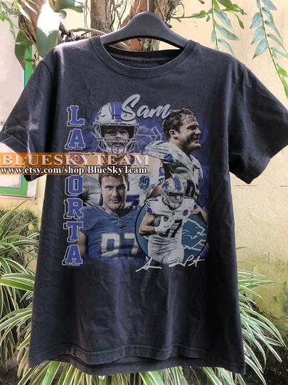 Vintage Sam LaPorta Shirt, Football shirt, Classic 90s Graphic Tee