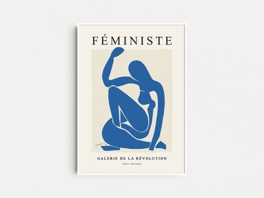 Feminist x Matisse Poster, Feminist Art Print, Aesthetic