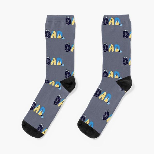 Love Dad BlueyDad Socks