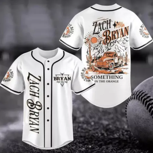 Zach Bryan Highway Boys Baseball Jersey Shirt, Something In The Orange Shirt
