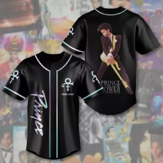 Prince 3D Baseball Jersey Prince Singer Shirt All Over Print Shirt