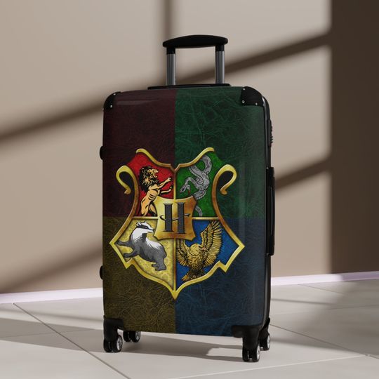 Harry Potter Inspired Travel Luggage /  Hogwarts Wheeled Suitcase