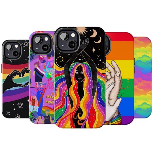 LGBT Pride Phone Case Rainbow Love Cover fit for iPhone