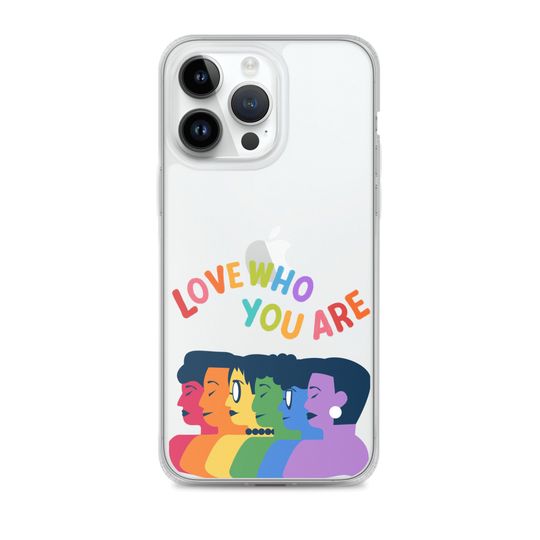 Clear Case for iPhone - Love who you are | Pride Month Case