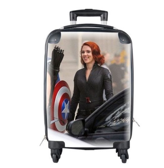 Black Widow Suitcase Cabin Travelling Captain America Super Hero Gifts Birthday Mothers Day Fathers Day