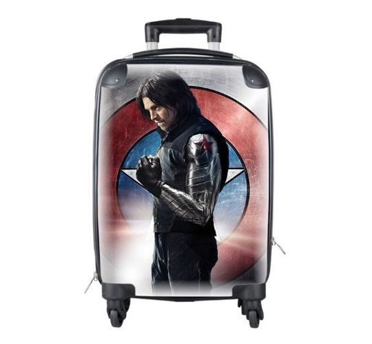 Winter Soldier Suitcase  Captain America Shield Cabin Travelling Super Hero Gifts Birthday Mothers Day Fathers Day