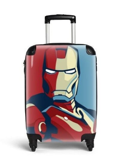 Iron Man Suitcase Cabin Luggage Travelling Avengers Super Hero Gifts Birthday Anniversary