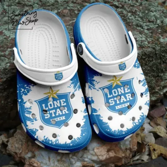 Lone Star Beer Unique Style Footwear Comfort Design Clog Shoes, Gift for dad, father's day gift