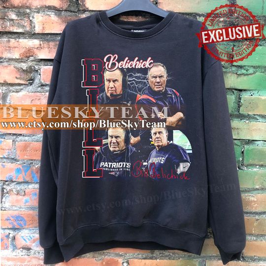 Bill Belichick Sweatshirt Vintage 90s Design Bootleg Gift Fans Tshirt Homage Retro Classic Sweatshirt