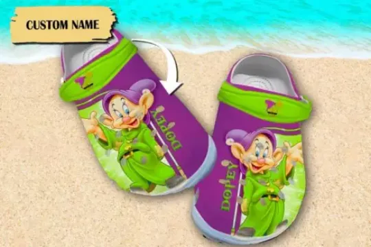Custom Dwarf Clogs Princess Movie Sandals, Magic World Shoes, Cartoon Fan Gift