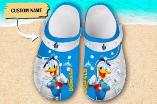 Custom Duck Clogs Mouse Movie Sandals, Funny Duck Shoes, Magic World Shoes