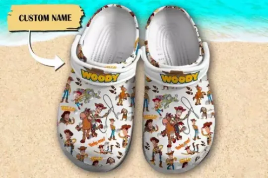 Custom Cowboy  Friends Clogs Toy Movie Sandals, Magic World Shoes Cartoon Gift