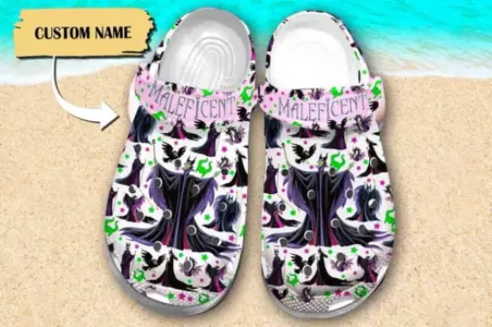 Custom Villain Clogs Sleeping Princess Movie Sandals, Funny Villain Shoes