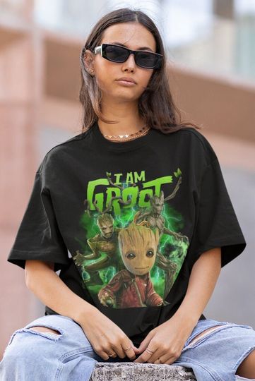 GROOT | Groot Guardian Of Galaxy Tshirt | Groot Guardian Of Galaxy Cartoon Avengers