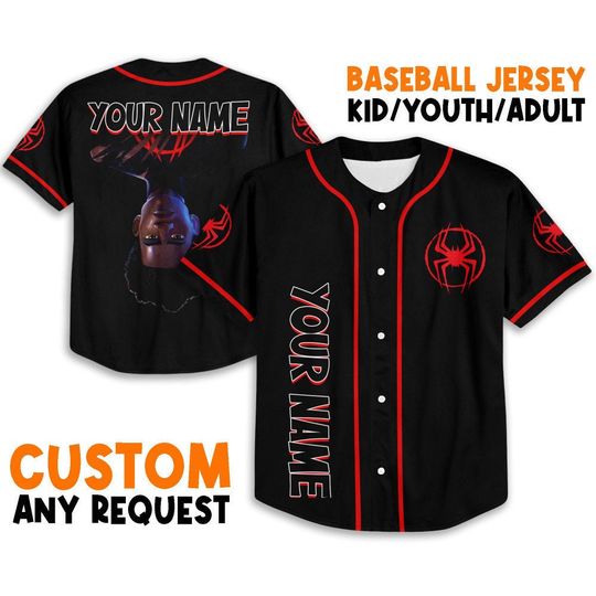 Personalize Spider Man Across the Spider Verse Baseball Jersey Shirt