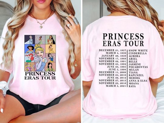 Princess Eras Tour Shirt, Disney Princess Tour Tee