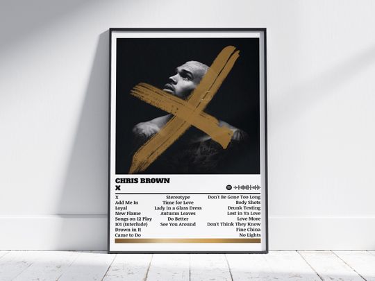 Chris Brown Poster Print | X Poster | Music Poster