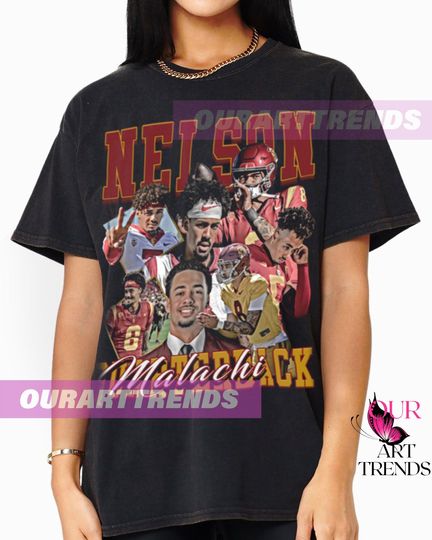Limited Malachi Nelson Jr Vintage 90s Homage Retro Classic Graphic Tee