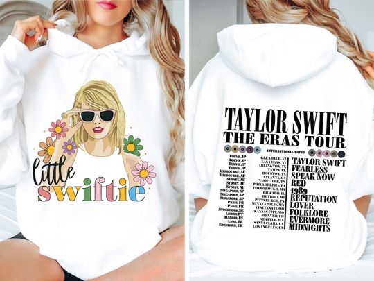 Little taylor version Hoodie, Flower Taylor Girls Shirt, First Concert Outfits, Retro Floral Little taylor version Shirt