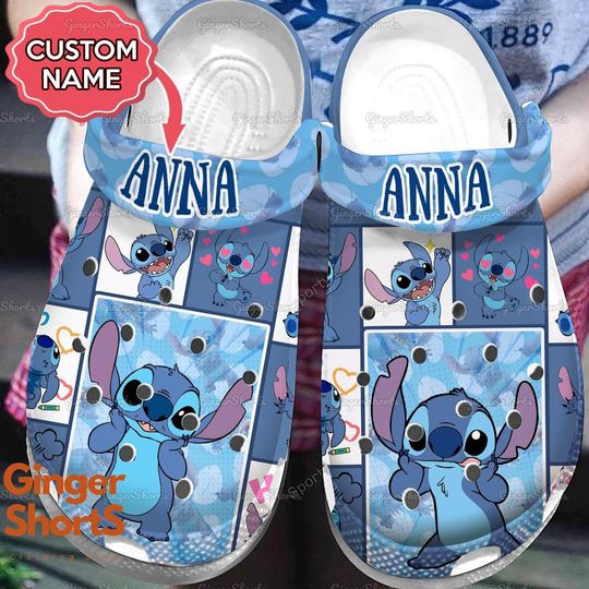Custom Cute Stitch Shoes, Stitch Shoes For Men Women Kid, Stitch Shoes, Stitch Sandals, Cartoon Shoes