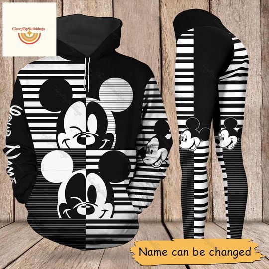 Custom Mickey 3D Hoodie, Mickey Leggings For Women, Mickey Hoodie And Leggings, Mickey Disney Hoodie