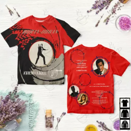 Pop Rock Band Duran Duran A View To T-shirt, Music Lovers