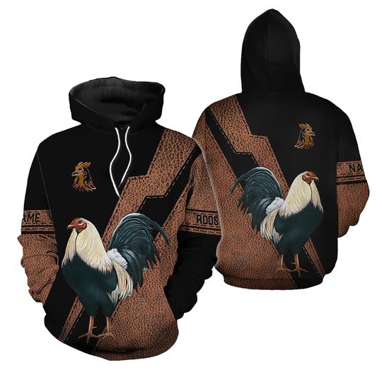 Personalized Chickens Rooster 3D Hoodie