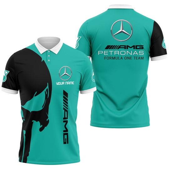 Personalized Mercedes AMG Printed Polo Shirt